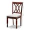 Baxton Studio Augustine Grey Upholstered and Walnut Wood 2-Piece Dining Chair Set 165-10548 - alternate 3